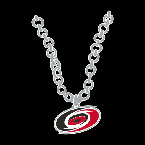 Carolina Hurricanes Necklace logo iron on paper